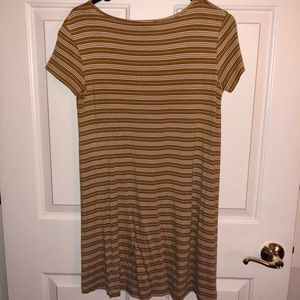 Forever 21 Dresses - Yellow/white striped flowy dress Forever 21 Dresses - Yellow/white striped flowy dress